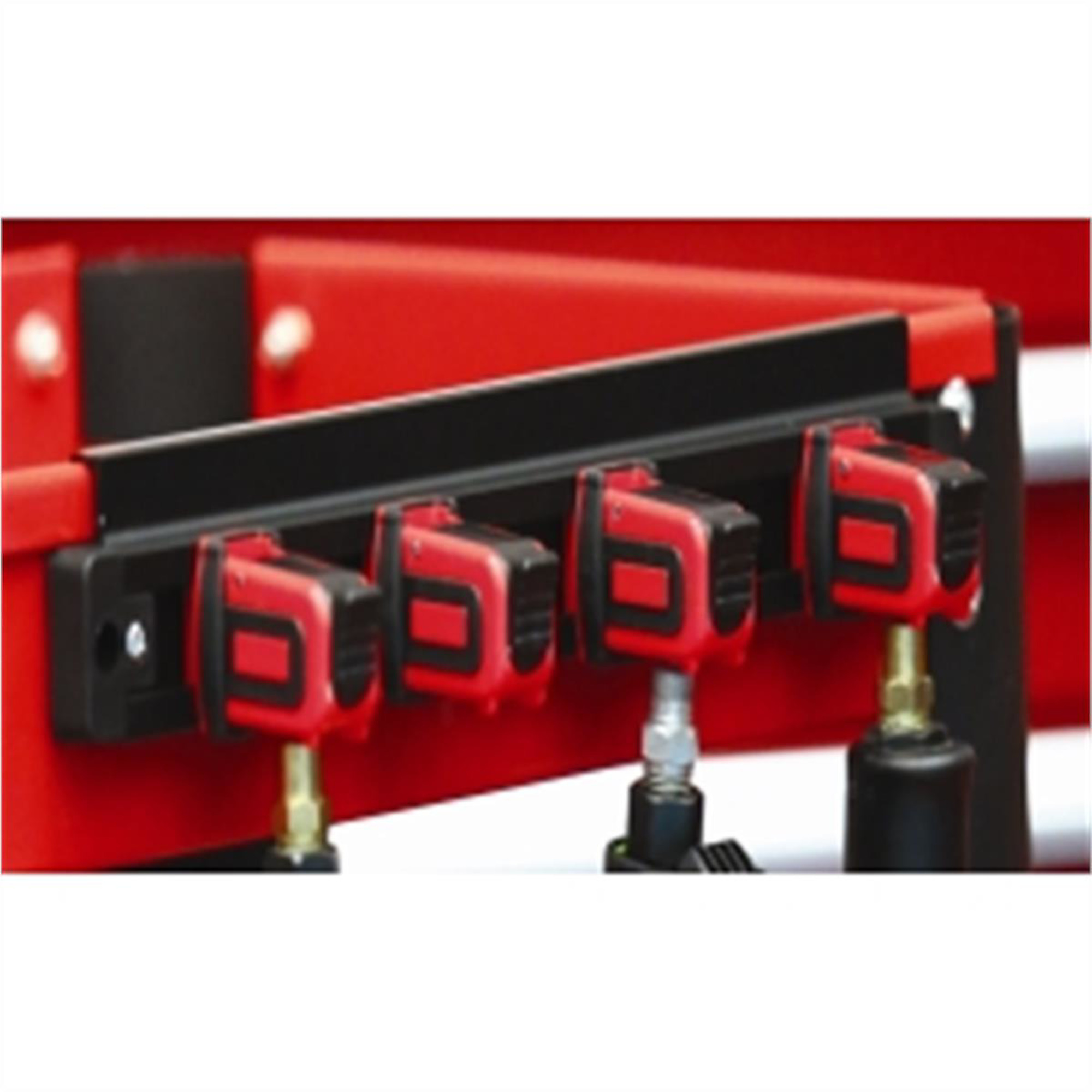 Mechanic's Time Savers Locking Air Tool Holder — 13in. x 3in. x 2in., Magnetic Backing, Model# MTSLAAT4